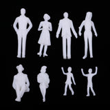 Maxbell Maxbell 100pcs Miniatures People Action Figures Passenger Model for Street Scenery Dioramas (1:30 )