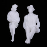 Maxbell Maxbell 100pcs Miniatures People Action Figures Passenger Model for Street Scenery Dioramas (1:30 )