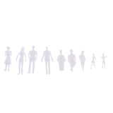 Maxbell Maxbell 100pcs Miniatures People Action Figures Passenger Model for Street Scenery Dioramas (1:30 )