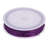 Maxbell Maxbell 40m Length 0.5mm Diameter Iron Wire Thin Iron Line for DIY Model Making & Binding Purple