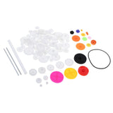 Maxbell Maxbell 106pcs Motor and Plastic Gear Kit Motor Gear Sets For DIY Car Robot
