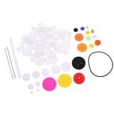 Maxbell Maxbell 106pcs Motor and Plastic Gear Kit Motor Gear Sets For DIY Car Robot