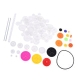 Maxbell Maxbell 106pcs Motor and Plastic Gear Kit Motor Gear Sets For DIY Car Robot