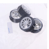 Maxbell Maxbell 4Pcs 65mm Hexagon Wheel Tire Tyre Black for Radio Control Electric RC Car