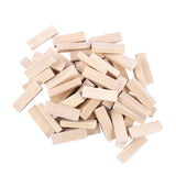 Maxbell 100x Wooden Blocks -2inch - Wood Rectangle Blocks for Crafts & DIY Projects