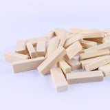 Maxbell 100x Wooden Blocks -2inch - Wood Rectangle Blocks for Crafts & DIY Projects