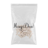 Maxbell 100x Wooden Blocks -2inch - Wood Rectangle Blocks for Crafts & DIY Projects