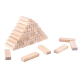 Maxbell 100x Wooden Blocks -2inch - Wood Rectangle Blocks for Crafts & DIY Projects