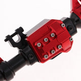 Maxbell Maxbell 2pcs RC Rock Crawler Spare Parts Front Rear Bridge Axle Metal Housing for Traxxas TRX-4 1/10 RC Car, Red