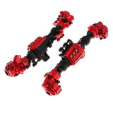 Maxbell Maxbell 2pcs RC Rock Crawler Spare Parts Front Rear Bridge Axle Metal Housing for Traxxas TRX-4 1/10 RC Car, Red