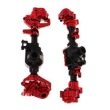 Maxbell Maxbell 2pcs RC Rock Crawler Spare Parts Front Rear Bridge Axle Metal Housing for Traxxas TRX-4 1/10 RC Car, Red