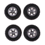 Maxbell 4Pcs/Set 73mm Rubber Wheel Tire Tyres for WPL Military Truck RC Car Upgrade Part DIY Accessories - Aladdin Shoppers