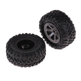 Maxbell 4Pcs/Set 73mm Rubber Wheel Tire Tyres for WPL Military Truck RC Car Upgrade Part DIY Accessories - Aladdin Shoppers