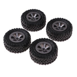 Maxbell 4Pcs/Set 73mm Rubber Wheel Tire Tyres for WPL Military Truck RC Car Upgrade Part DIY Accessories - Aladdin Shoppers
