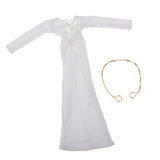 Maxbell 1/6 Scale Female Formal Dress Women Clothes with Necklace for 12inch Action Figure Doll Toy Accessories - Aladdin Shoppers