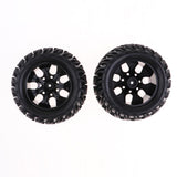 Maxbell 4Pcs 12mm Hub Wheel Rim & Rubber Tire Tyres for 1:10 RC Monster Truck Truggy - Aladdin Shoppers