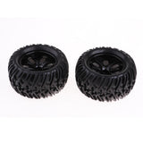 Maxbell 4Pcs 12mm Hub Wheel Rim & Rubber Tire Tyres for 1:10 RC Monster Truck Truggy - Aladdin Shoppers