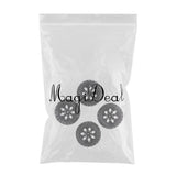 Maxbell 4Pcs 12mm Hub Wheel Rim & Rubber Tire Tyres for 1:10 RC Monster Truck Truggy - Aladdin Shoppers