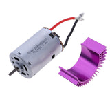 Maxbell Maxbell For Wltoys 12428 12423 1/12 RC Car Spare Parts 540 Motor &Motor Heat Sink Radiator 12428-0121+XY-12017