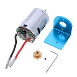 Maxbell Maxbell For Wltoys 12428 12423 1/12 RC Car 540 Motor 17T Gear Motor Seat 12428-0121+0088+0056 Motor +Motor Seat+Gear