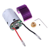 Maxbell Maxbell For Wltoys 12428 12423 1/12 RC Car 540 Motor 17T Motor Gear Radiator 12428-0121+0088+XY12017 Motor+Heat Sink+Gear