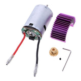 Maxbell Maxbell For Wltoys 12428 12423 1/12 RC Car 540 Motor 17T Motor Gear Radiator 12428-0121+0088+XY12017 Motor+Heat Sink+Gear