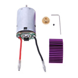 Maxbell Maxbell For Wltoys 12428 12423 1/12 RC Car 540 Motor 17T Motor Gear Radiator 12428-0121+0088+XY12017 Motor+Heat Sink+Gear