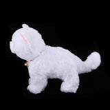 Electric Cat Pet Meow Toy Walking Animal Doll Toddler Stuffed Cat Gift White