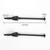 2Pcs Metal Front CVD Drive Shaft for REMO Hobby HuanQi HQ727 HQ 727 Traxxas Slash 1/10 RC Car Spare Parts - Aladdin Shoppers