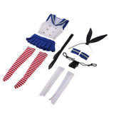 Maxbell 1:6th Scale Sailor Bunny Suit for 12inch Female Action Figure Clothes - Aladdin Shoppers