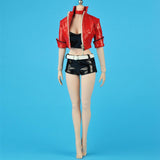 Maxbell 1/6 Scale PU Leather Clothes Suits for Female 12inch Action Figure - Aladdin Shoppers