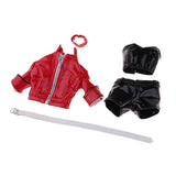 Maxbell 1/6 Scale PU Leather Clothes Suits for Female 12inch Action Figure - Aladdin Shoppers