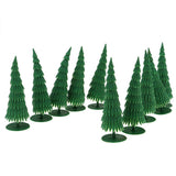 Maxbell 10Pcs Pine Model Trees for Miniature Landscape Scenery HO Diorama or Layout - Aladdin Shoppers