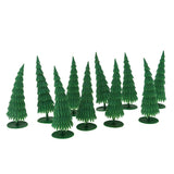 Maxbell 10Pcs Pine Model Trees for Miniature Landscape Scenery HO Diorama or Layout - Aladdin Shoppers