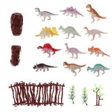 Maxbell 27Pcs Jurassic Model Toys Plastic Dinosaur Action Figure Zoo Animal Learning - Aladdin Shoppers