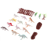 Maxbell 27Pcs Jurassic Model Toys Plastic Dinosaur Action Figure Zoo Animal Learning - Aladdin Shoppers