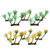 Maxbell 5 Pieces Plastic Coconut Tree Model Mini Bonsai DIY Garden Park Diorama Accs 14cm - Aladdin Shoppers