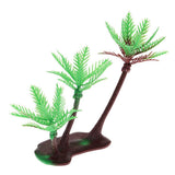 Maxbell 5Pcs Painted Green Coconut Palm Trees Model 14cm HO for Diorama Architecture - Aladdin Shoppers