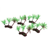 Maxbell 5Pcs Painted Green Coconut Palm Trees Model 14cm HO for Diorama Architecture - Aladdin Shoppers