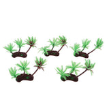 Maxbell 5Pcs Painted Green Coconut Palm Trees Model 14cm HO for Diorama Architecture - Aladdin Shoppers