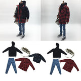 Maxbell 1:6 Male Jeans Pants Hoodie Handbag for Sideshow Enterbay 12inch Action Figure Dolls - Aladdin Shoppers