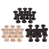 10Pcs Wooden Empty Sewing Spool for Wire Thread Bobbins Cord Coils 3.5 x 6cm - Aladdin Shoppers