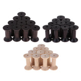 10Pcs Wooden Empty Sewing Spool for Wire Thread Bobbins Cord Coils 3.5 x 6cm - Aladdin Shoppers