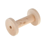 Natural Wooden Spool for Thread String Rolling Wire Bobbin Sewing Tools DIY Needlework Accessories - Aladdin Shoppers