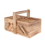 Decorative Home Table Organizer Wooden Cantilever Sewing Case Jewelry Chest - Aladdin Shoppers