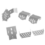 Maxbell Stainless Steel Front Bumper Lower Axle and Gearbox Mount Protection Skid Plate Set for 1/10 Rc Crawler TRX-4 Accessories - Aladdin Shoppers