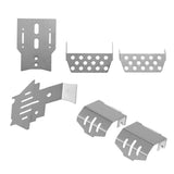 Maxbell Stainless Steel Front Bumper Lower Axle and Gearbox Mount Protection Skid Plate Set for 1/10 Rc Crawler TRX-4 Accessories - Aladdin Shoppers