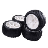 Maxbell 4pcs 1/10 RC Buggy Tires Tyre and Wheels Rims for1/10 HSP Hongnor ZD Racing LRP VRX Redcat FTX Crawler Car - Aladdin Shoppers
