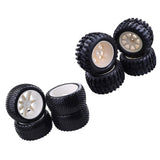 Maxbell 4pcs 1/10 RC Buggy Tires Tyre and Wheels Rims for1/10 HSP Hongnor ZD Racing LRP VRX Redcat FTX Crawler Car - Aladdin Shoppers