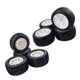 Maxbell 4pcs 1/10 RC Buggy Tires Tyre and Wheels Rims for1/10 HSP Hongnor ZD Racing LRP VRX Redcat FTX Crawler Car - Aladdin Shoppers